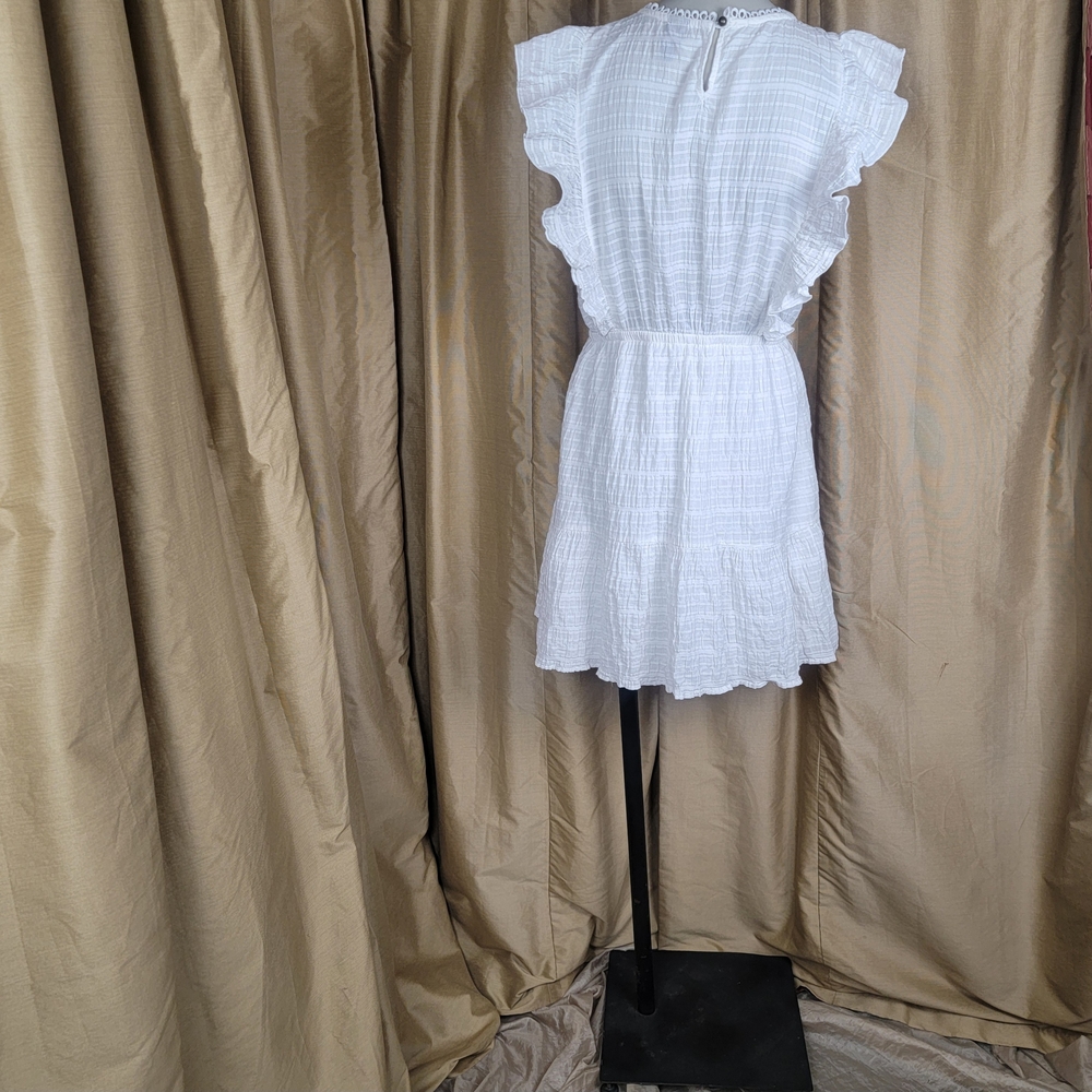 Wild Fable White Ruffled Dress - Picture 5 of 10